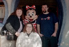 John, Tina,  Me and Minnie Mouse