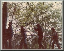 Bridge on Tom Sawyer's Island, me  1974