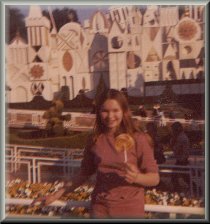 Carrie in front of It's A Small World 1972?