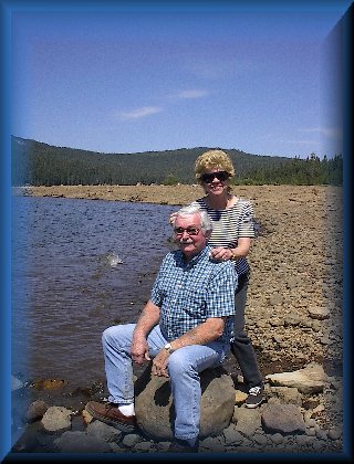 Dad and Sammie at Little Grassvalley Lake