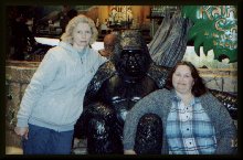Sinda and I with the gorilla